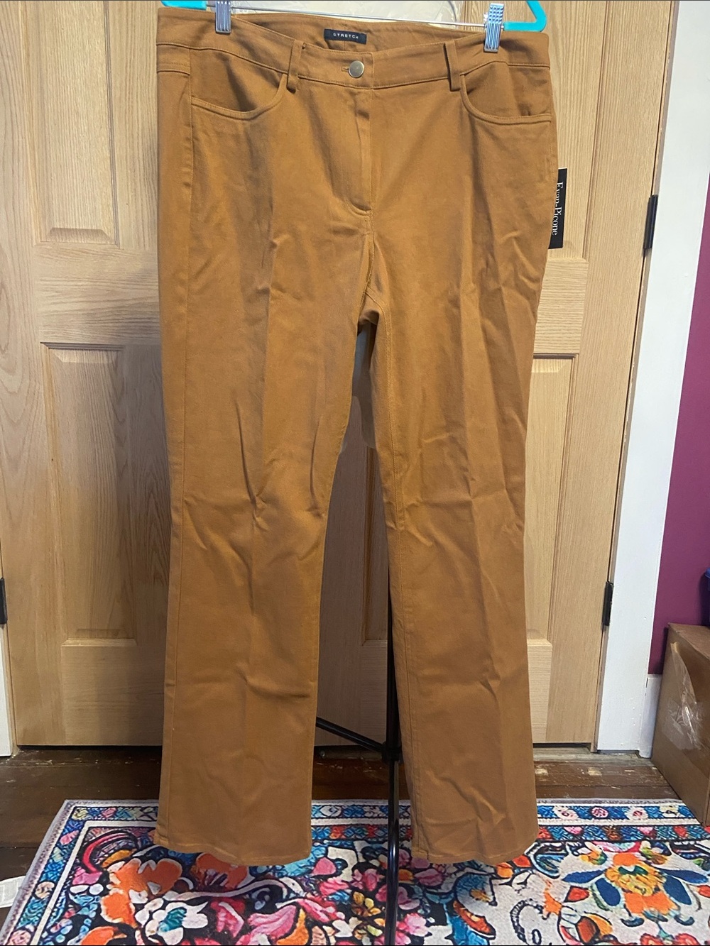 Evan Picone Women's Camel Tan Chinos